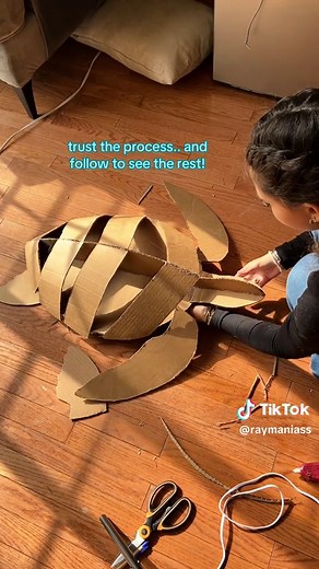 Cardboard Sea Turtle Craft Project