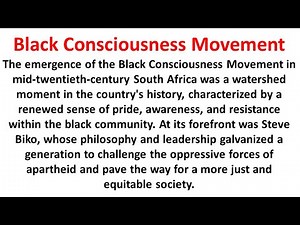 black consciousness movement grade 12 essay