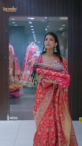 Elegant drapes for a night to remember ✨ Our reception sarees are crafted to add grace, shine, and timeless beauty to your special evening. Make your reception look unforgettable with Rajvadhu. | Rajvadhu