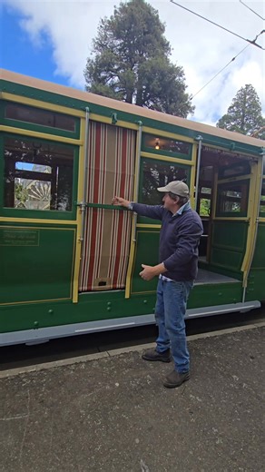 79K views · 1.2K reactions | Tony demonstrates the tram blinds and barrier bars before doors were common on trams. Both were designed to ensure passengers would not fall out or alight from the wrong side of the tram. If you like trams follow TramBook. | TramBook | Facebook