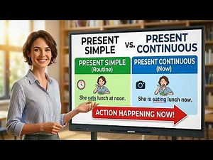 Present Simple vs Present Continuous | Easy English Grammar