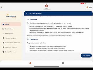 Language sample analysis