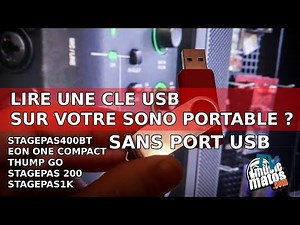 Stream a USB drive to your portable sound system with your smartphone without a USB port