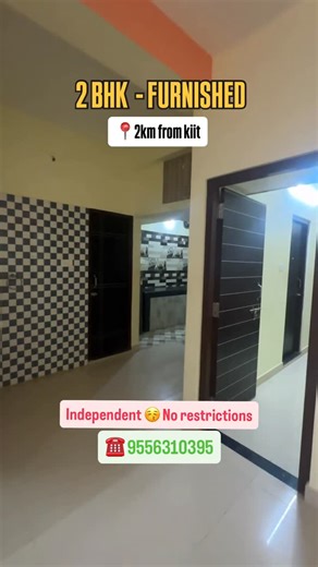 rooms bhubaneswar on Instagram: "🌟 BEST DEAL AVAILABLE 🌟 🏡 2bhk 🛋️ Fully -furnished Couple friendly 📍 Location: near kiit square ✨ Perks: • Good Interior • Parking Facility • Maintenance Included . Ac . Washing machine . Aqua guard ⚡ Immediate Booking & Shifting Available 📞 Call/DM for Visit & Booking #room #patia #roomsbhubaneshwar #kiit #kiitchowk #1rk #1bhk"