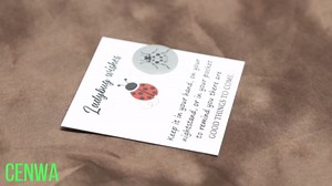 CENWA Good Luck Ladybug Wish Pocket Token Cards Lucky Gift For Women (Ladybug Wish Token)