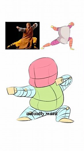 Drawing Poses using the Beanbag Method.