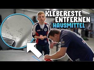 Removing adhesive residue with household remedies | AUTOLACKAFFEN