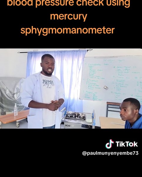 Blood pressure check using the MERCURY sphygmomanometer