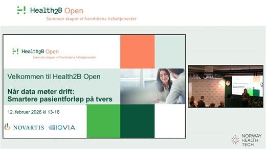 H2B Open - Når data møter drift - Smartere pasientforløp på tvers