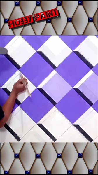 3d design tutorial pattern For beginner painting art #reels #reelsfb #reelsvideo #painting #art #mural #paint | Hobby Paint
