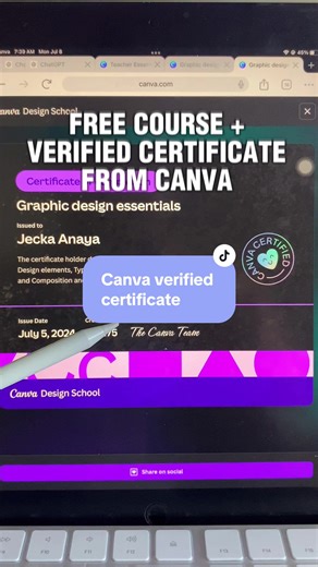 Get a Free Canva Course Certificate