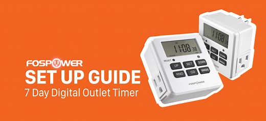 Watch FosPower 7 Day Digital Outlet Timer Set Up Guide on Amazon Live