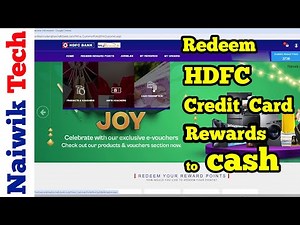 How to redeem HDFC credit card reward points to cash via Net-Banking