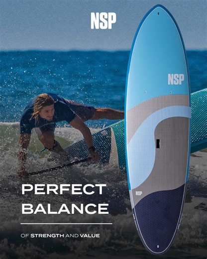 The SUP that brings versatility and durability together—with eco-friendly construction options to match your lifestyle. The NSP Allrounder Elements offers effortless paddling, smooth turns, and rock-solid stability for riders of all levels. Cruise. Surf. Explore. Repeat. | Surftech USA