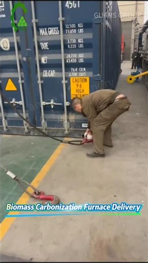 Biomass Carbonization Furnace Delivery Is Happening RIGHT NOW! #guanmamachinery #WoodCarbonization