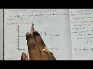 Discrete time signals|Representation of discrete time signals|Digital signal processing|
