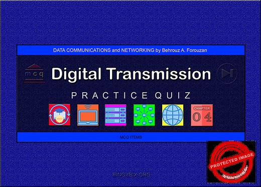Forouzan: MCQ in Digital Transmission