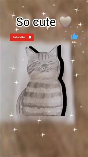 Cat portrait sketching 😼|#shorts #hanniartfuladventure