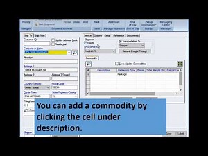 UPS WorldShip - Add Freight Commodities to a list