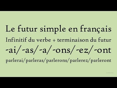 Le futur simple en français | 98 phrases simples et courantes