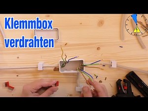 Correctly connecting a junction box and terminal box: 3 supply lines - step by step
