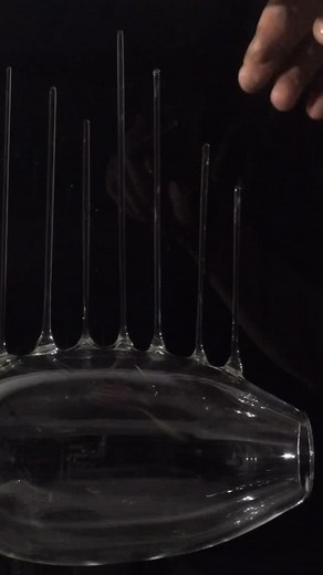 Another fun glass instrument made a few years back! #glassblowing #music #instrument #art #sound | Etglass