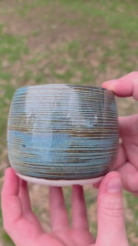 Rustic Blue Porcelain Planter: Wheel Thrown Pottery With Drainage, 3.25" - Etsy