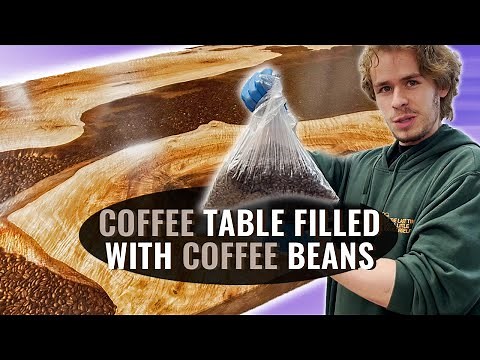 Making a Resin Table Filled with Coffee Beans