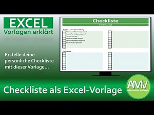Checkliste Vorlage für Excel einfach erklärt