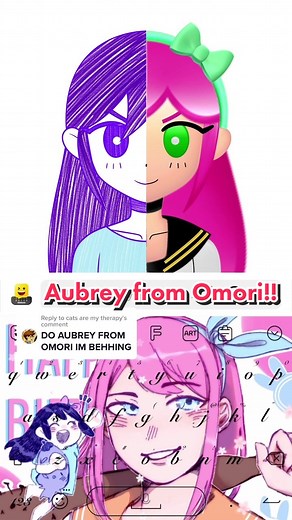 Aubrey from Omori - Cartoon Cosplay Emoji Art Challenge