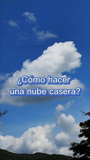 ¿Cómo hacer una nube casera? ☁️