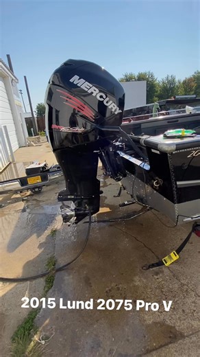 Engine check after a transom replacement! #mercurymarine #Mercury #supercharged #fishing #lund #lundboats #transomreplacement Lund Boats | Cliffs Auto Body & RV