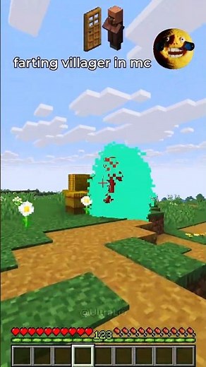 farting gassy villager in #minecraft 💨😭