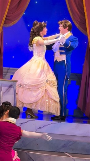 JoAnn Wong 🏰🐭❄️🥀🪞🧜‍♀️🐿️🎭 on Instagram: "Tale as old as time! 🎶 Belle reunited with Prince Adam 💛👑 Beauty and the Beast Live On Stage 🥀 2:00pm Show ✨ Video captured on October 10, 2025 📷 #belle #princeadam #dancers #enchantedcastle #france #beautyandthebeastliveonstage #beautyandthebeast #waltdisneyworld #disneyshollywoodstudios #filmingdisneymagic #videography #october10 #2025 ✨💛👑🥀"