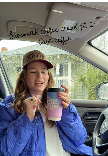 Savannah coffee crawl stop 2: @Perc Coffee! Really cool vibes and the coconut latte was a hit! #savannahga #savannahcoffee #savannahgeorgia #coffeecrawl