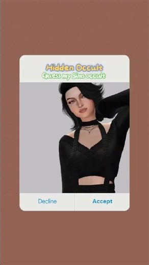 can you guess my Sims occult? || Hidden occult C.A.S.✨#sims4 #createasim
