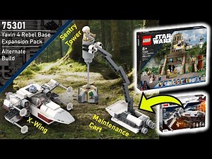 LEGO Yavin 4 Rebel Base Expansion Pack X-Wing Instructions (75301 Alternate Build)