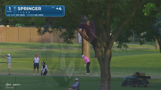 Hayden Springer makes birdie on No. 1 at Charles Schwab