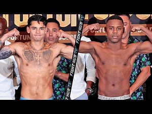 RYAN GARCIA VS JAVIER FORTUNA - FULL WEIGH IN & INTENSE FACE OFF VIDEO