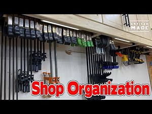 Maximize Your Space in a Small Workshop / Shop Organization Ideas / Clamp Holders and Tool Holders