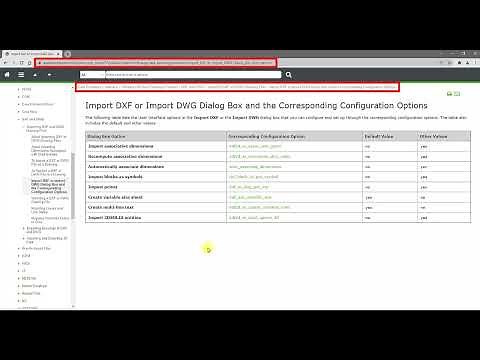 How to set configuration option about import DXF/DWG file in Creo Parametric