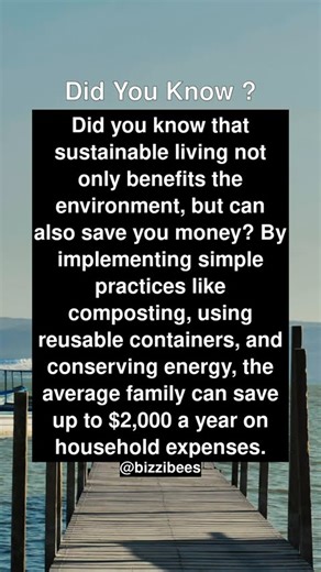 Did You Know Facts - Sustainable Living