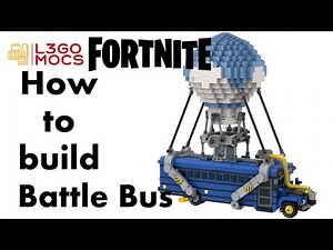 Lego Battle Bus from Fortnite Battle Royale MOC (Step by step)