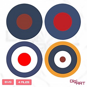 RAF Roundels SVG: Royal Air Force Graphics (digital Download) - Etsy UK