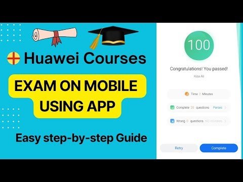 Huawei Course & Exam on Mobile Phone | Complete Guide