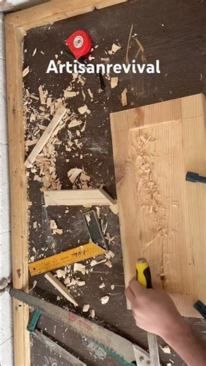 How to Make a Wooden Frame | DIY Woodworking | Simple Tools | Craft Skills #shorts #reels #art #diy