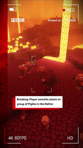 Minecraft Player Takes Action Against Piglins in the Nether