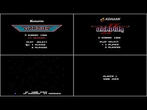 Gradius I & II - Continue and Game Over Screens