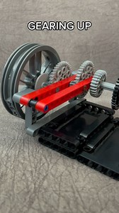 Simple Gearing Up Example #mechanism #lego #technic #legotechnic #legos #mechanical #educational #engineering #mechanicalengineering #physics #mechanisms #diy #legotechniques #legotechnics | Bricks Master Builders