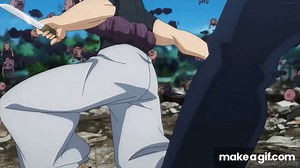 Gojo VS Toji Full Fight 4K UHD Round 1 & 2 | 60FPS Best Quality on Make a GIF